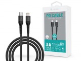 Devia USB Type-C - Lightning adat- és töltőkábel 1,5 m-es vezetékkel - Devia Gracious Series PD Cable - 20W - fekete