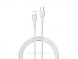 Devia USB Type-C - Lightning adat- és töltőkábel 1 m-es vezetékkel - Devia Kintone Series Type-C to Lightning PD Cable - 27W - fehér - ECO csomagolás