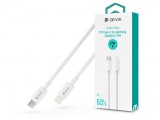 Devia USB Type-C - Lightning adat- és töltőkábel 2 m-es vezetékkel - Devia SmartSeries PD Type-C To Lightning Cable - 27W - fehér