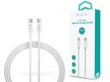 Devia USB Type-C - USB Type-C adat- és töltőkábel 1,5 m-es vezetékkel - Devia Smart Series 100W C To C PD Cable - 100W - fehér