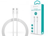 Devia USB Type-C - USB Type-C adat- és töltőkábel 1,5 m-es vezetékkel - Devia Smart Series 100W C To C PD Cable - 100W - fehér