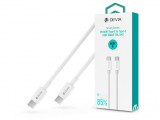 Devia USB Type-C - USB Type-C adat- és töltőkábel 2 m-es vezetékkel - Devia Smart Series Type-C To Type-C Fast Cable - 60W - fehér
