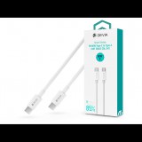 Devia USB Type-C - USB Type-C adat- és töltőkábel 2 m-es vezetékkel - Devia Smart Series Type-C To Type-C Fast Cable - 60W - fehér (ST379734)