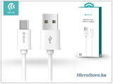 Devia USB - USB Type-C adat- és töltőkábel 1 m-es vezetékkel - Devia Smart USB Type-C 2.4 Cable - white ST993405