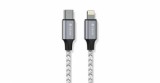 Devia Vogue USB-C - Lightning töltő- és adatkábel 1m ezüst (ST348303)