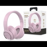 Devia Wireless Bluetooth sztereó fejhallgató beépített mikrofonnal - Devia Kintone Series Wireless Headphones V2 - rózsaszín (ST383533)