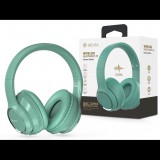 Devia Wireless Bluetooth sztereó fejhallgató beépített mikrofonnal - Devia Kintone Series Wireless Headphones V2 - zöld (ST383557)