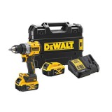 Dewalt 18V XR kefe nélküli fúrócsavarozó 2 × 5 Ah töltővel kofferben (DCD800P2T-QW)