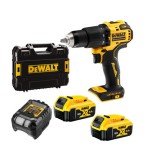 DEWALT AKKUS ÜTVEFÚRÓ-CSAVAROZÓ DCD709P2T-QW 18V 2X5,0 AH (DCD709P2T-QW)