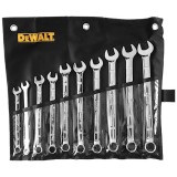 DEWALT Csavarkulcskészlet, kombinált, 10db, 10-19mm
