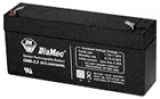 DIAMEC 6V 3,3Ah 6V, 3.3Ah, zselés, ólom akkumulátor, gondozásmentes, 134.5x35x66mm, 0.66kg.