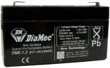 Diamec DM6-1.3 6V 1.3Ah zselés ólom akkumulátor gondozásmentes