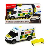 Dickie: Iveco Daily mentőautó fénnyel és hanggal - 18 cm