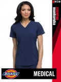 Dickies Medical EDS ESSENTIALS NAVY női v-nyakú stretch egészségügyi tunika felső - munkaruha