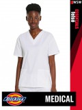 Dickies Medical EDS ESSENTIALS WHITE női v-nyakú egészségügyi tunika felső - munkaruha