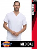 Dickies Medical EDS SIGNATURE WHITE férfi egészségügyi stretch tunika felső - munkaruha