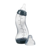 Difrax Anti-colic S-cumisüveg 250 ml - szürkés-kék