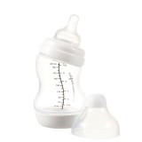 Difrax Széles anti-colic S-cumisüveg 200 ml - fehér