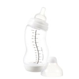 Difrax Széles anti-colic S-cumisüveg 310 ml - fehér