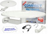 Digitális DVB-T autós, hajó és lakókocsi, erkély TV antenna Multi Channel DVT-T TV-USB-WH