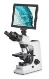 Digitális mikroszkóp trinokulárius tubussal, 40x/100x/400x/1000x nagyítással, alsó LED megvilágítással, tablet + 5MP-es kamerával (ODC 241) WiFi, USB 2.0, HDMI, SD 15-30 FPS, CMOS 1/2,5" szenzorral, KERN OPTICS OBL 137T241