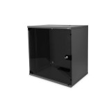 Digitus 12U 19" 12U fali rack szekrény 595x540x400mm fekete (DN-19 12-U-S-SW) (DN-19 12-U-S-SW)