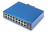 Digitus 16 Port 10/100/1000Mbps Gigabit Ethernet Network Switch Blue DN-651129