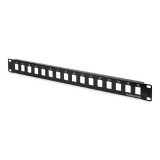 DIGITUS 19" 1U 16port fekete moduláris üres Patch Panel