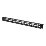 DIGITUS 19" 1U 24port fekete moduláris üres Patch Panel