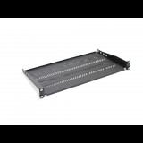 DIGITUS 19" 1U 280mm rack polc fekete (TN-19-250-1U-BK) (TN-19-250-1U-BK)