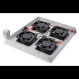 Digitus 19" tetőventilátor rackszekrényhez szürke (DN-19 FAN-4-HO) (DN-19 FAN-4-HO)