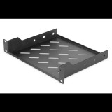 Digitus 1U 10" rack polc fekete (DN-10-TRAY-2-B) (DN-10-TRAY-2-B)