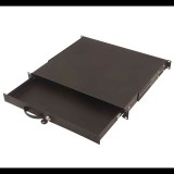 Digitus 1U zárható fiók fogantyúval fekete (DN-19 KEY-1U-SW) (DN-19 KEY-1U-SW)