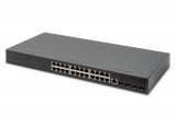 Digitus 24 Port 10/100/1000+4SFP+UPLINK Switch 19" L2+Features DN-80223