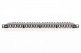 Digitus 24-port Patch Panel 0,5U Black DN-91624S-SL-EA