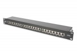 Digitus 24-port Patch Panel 1U Black  DN-91624S-EA-B