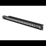 DIGITUS 24port 19" 1U fekete moduláris üres Patch Panel (DN-91411)