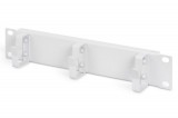 Digitus 254mm (10") 1U Cable management 3x Cable Rings White DN-10 ORG-1U