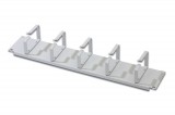 Digitus 2U cable management panel 5x cable rings 85x60 mm Grey (RAL 7035) DN-19 ORG-2U