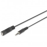 Digitus 3.5mm jack apa-anya hosszabbító kábel 1.5m Fekete (DB-510200-015-S)