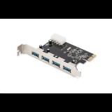 Digitus 4xUSB 3.0 PCIe bővítő kártya (DS-30221-1) (DS-30221-1) - Bővítő kártyák