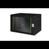 Digitus 7U 19" fali rackszekrény fekete (DN-19 07-U-SW) (DN-19 07-U-SW)