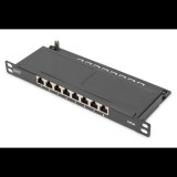 Digitus 8-port Patch Panel 0,5U Black (DN-91608S-SL-EA)
