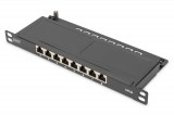 Digitus 8-port Patch Panel 0,5U Black DN-91608S-SL-EA
