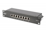 Digitus 8-port Patch Panel 1U Black  DN-91608S