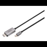Digitus 8K Mini DisplayPort Adapter Cable Mini DP - HDMI Type A 1m Black (DB-340109-010-S)