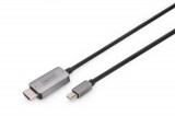 Digitus 8K Mini DisplayPort Adapter Cable Mini DP - HDMI Type A 1m Black DB-340109-010-S