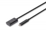 Digitus Active USB 3.2 Gen2 10G extension cable USB-C - USB-C 5m Black DA-73112