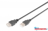 DIGITUS AK-300202-030-S High Speed duplán árnyékolt USB 2.0 hosszabbító kábel 3m