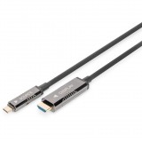 Digitus AK-330150-200-S video átalakító kábel 20 M USB C-típus HDMI Fekete (AK-330150-200-S)